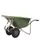 aluminium kruiwagen,160l,HxBxD 800x680x1600mm,PP-bak,groen,aluminium