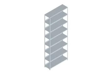 dossierstelling,grondveld,HxBxD 2550x1000x300mm,vaklast 60kg - 1