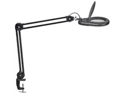 Loeplamp LED MAULviso Zwart met tafelklem
