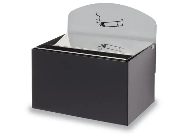 Wandasbak 125x 200x 125mm Achterwand Verzinkt Antraciet