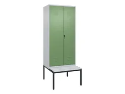 locker voor scheiding van kleding,HxBxD 2120x800x815mm,2vak