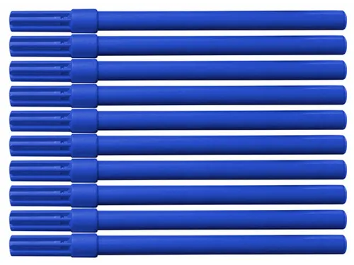 Viltstift 1mm blauw 10 stuks
