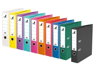 Ordner Kangaro A4 75mm 2 rings 10 stuks assorti kleuren PP/Papier - 1