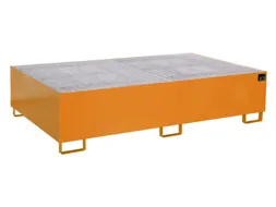 stellingopvangbak,opvangvol. 1000l,HxBxD 505x2150x1300mm,m. rooster