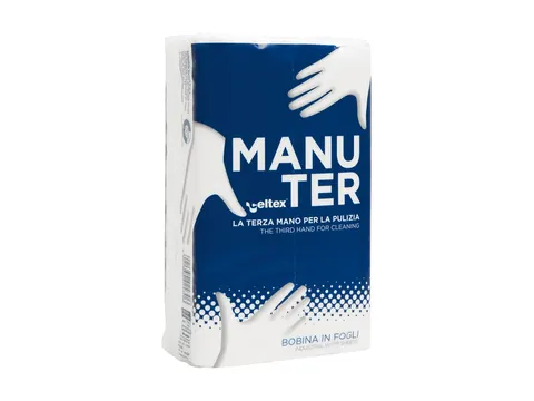 Poetspapier Celtex Manuter 2-laags wit 250 vel doos a 16 pak