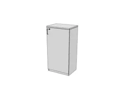 kantoorkast,HxBxD 1155x600x445mm,Bl-wit