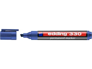 Viltstift edding 330 schuin 1.5-5mm blauw - 1