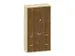 kantoorkast,HxBxD 1920x1000x430mm,decor romp esdoorn,decor front noten