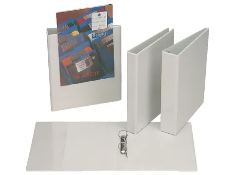 Presentatieringband Esselte A4 2 rings D-mech 20mm wit Voordeelbundel