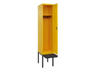 locker met bank,HxBxD 2120x400x815mm,1vak,vak B 400mm,cilinderslot - 1
