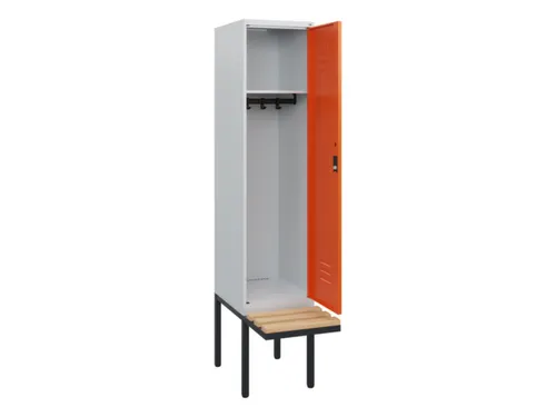 locker met bank,HxBxD 1950x400x815mm,1vak,vak B 400mm,cil.-slot