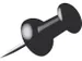 Pushpins Alco doosje a 40 stuks zwart