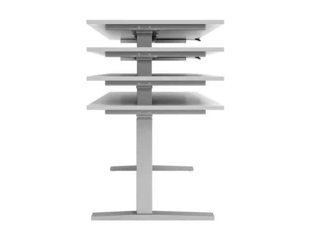 Bureau assis-debout électrique 700-1200x1800x800mm chêne/graphite