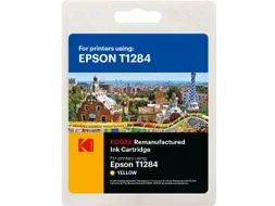 185E012804 Kodak Epson T1284 SX Inkt geel rebuilt 260pag Blister 3,5ml