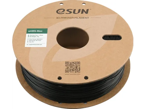 eSUN 3D printer Filament eABS-Max 1,75mm Zwart 1kg