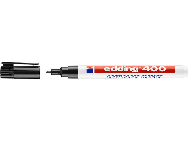 Viltstift edding 400 rond zwart 1mm | ViltstiftenShop.nl