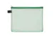 etui A5 PVC-vrij groen transparant met ritssluiting
