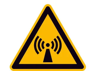 Waarschuwingsbord,Waarschuwing: Niet-Ioniserende Straling,Sticker - 1