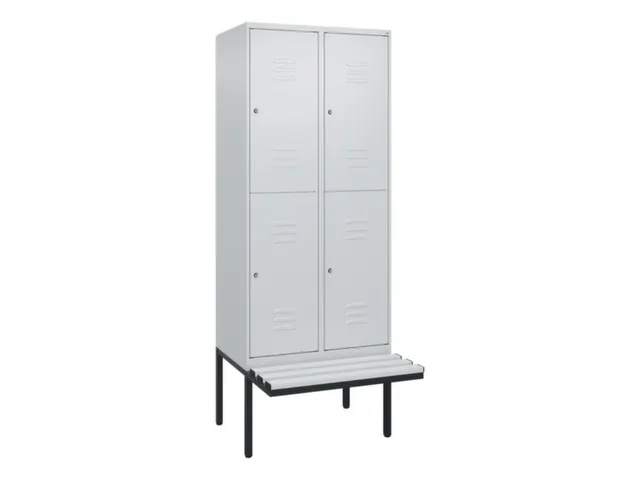 Dubbeldekse dekenkist,HxBxD 2120x800x815mm,2x2vak.,vak B 400mm