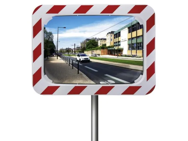 verkeersspiegel,rechthoekig,HxB 500x680mm,max. zichtbreedte 9m