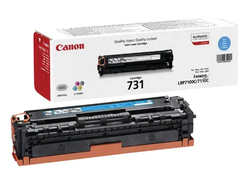 Canon 731 Toner Cyaan 1.500 pag. voor LBP7100Cn & LBP7110Cw