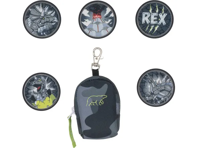 Mini tas Beckmann Camo Rex black incl. 5 buttons