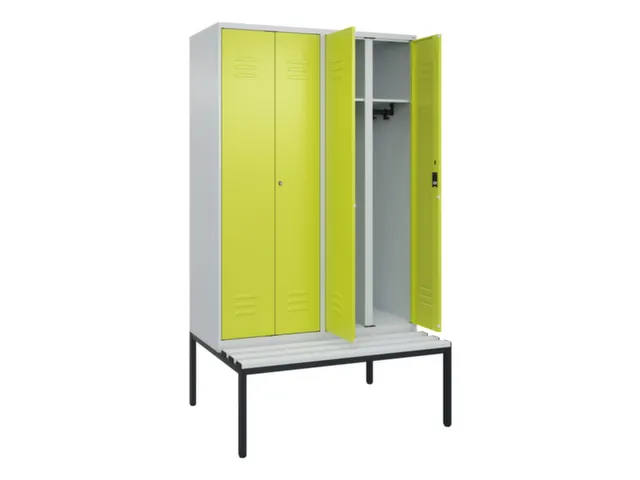 locker voor scheiding van kleding,HxBxD 2120x1200x815mm,4vak
