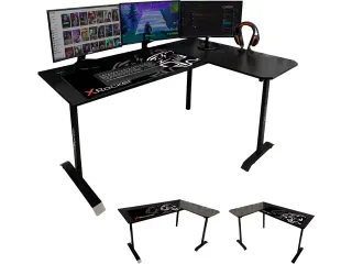 Xrocker Panther Xl Gaming bureau zwart 2022068 L-model - 1