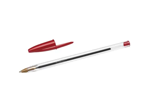 Balpen Bic Cristal medium rood
