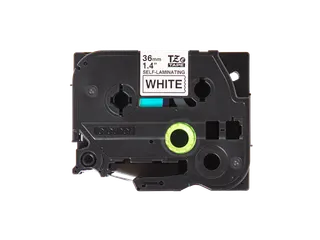 Brother TZe-SL261 zelflaminerende labeltape zwart op wit - 36 mm – v - 1