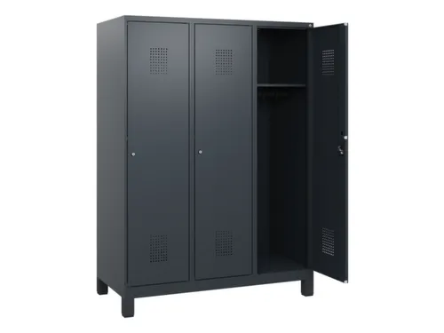 schoollocker,HxBxD 1630x1200x500mm,3vak,vak B 400mm,cil.-slot,voeten