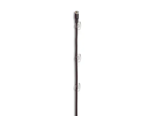 Kabelklem Command rond incl bevestigingsstrips transparant 4 stuks