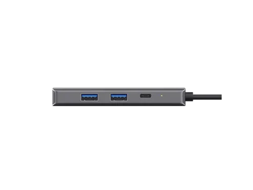 Adapter Trust Dalyx 6-in-1 USB-C multipoort grijs