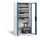 acculaadkast 1950x930x500mm 15stekkerdozen 230V ventilator fr. RAL5023