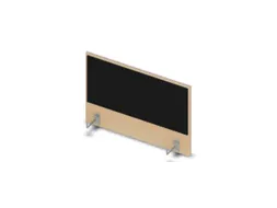 opzetpaneel bureau aanbouw zijkant NE-esdoorn BN8033-zwart 800mm