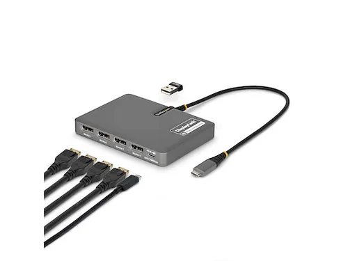 USB-C naar Quad-Monitor Adapter 4K 60Hz DisplayPort