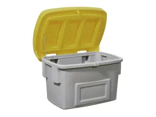strooigoedbak,200l,HxBxD 665x975x705mm,PE,grijs,deksel geel - 1