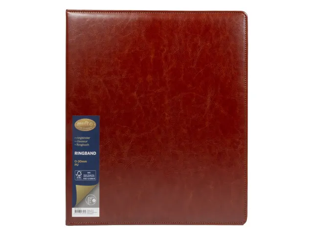 Ringband Multo Hannibal A4 23r O-30mm cognac kunstleder