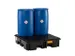 PE-opvangbak,v. 4x200l vat,opvangvol. 220l,HxBxD 290x1230x1230mm