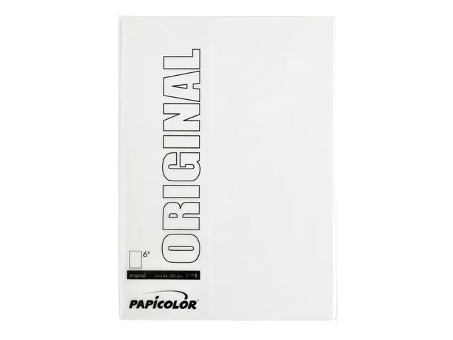 Kopieerpapier Papicolor A4 200gr 6 vel wit