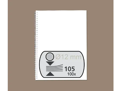 Draadrug Multibind Gbc 12.7mm Us/21-rings A4 Zilver 100stuks