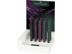 Balpen Faber-Castell Grip XB display 15st. berry/mistletoe/black