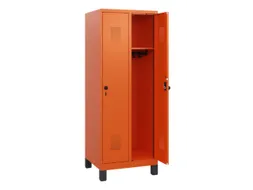 schoollocker,HxBxD 1630x600x500mm,2vak,vak B 300mm,draaigrendel,voeten