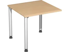 koppelelement voor bureau,HxBxD 680-800x800x800mm,blad beuken,hoekig