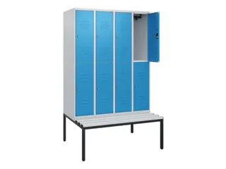 Dubbeldekse dekenkist,HxBxD 1950x1200x815mm,4x2vak.,vak B 300mm - 2