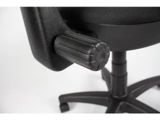 Bureaustoel EN1335 Linea Tiger 01 zwart/zwart met armleuning - 7