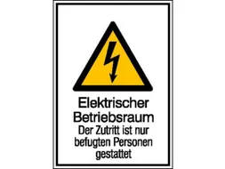 waarschuwings-combibord,v. binnen/buiten,Elektrische bedrijfsruimte