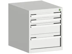 ladekast HxBxD 600x525x650mm 4laden romp RAL7035 front RAL7035