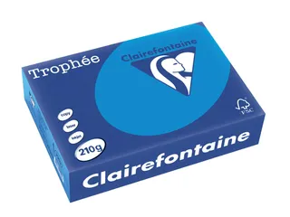 Trophée Intens gekleurd papier A4 210 gram 250vel Turquoise - 1