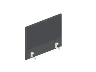 baliepaneel bureau aanbouw links MS-donkergrijs BN8010-antraciet 600mm - 1